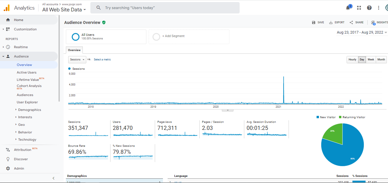 Visitor Analysis Report